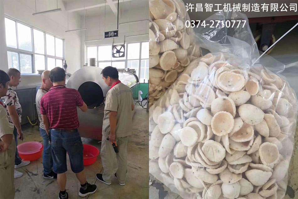 浙江云南客户考察炒货机流水线