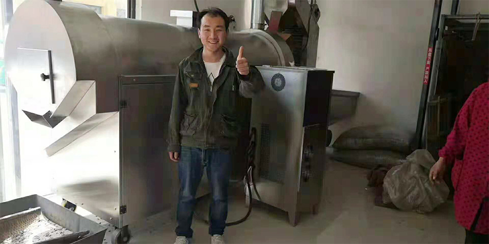 山东梁山流水线瓜子炒货机