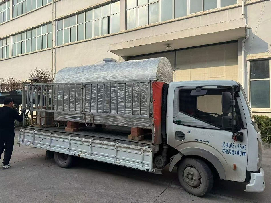 河北老客户复购的500斤炒花生果机发货完成！
